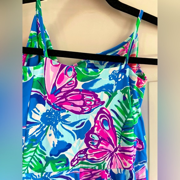 🚫SOLD🚫⭐️⭐️Lilly Pulitzer Cowl Neck/Gator mask Lilshield Long Sleeve50+Dress - Picture 13 of 15